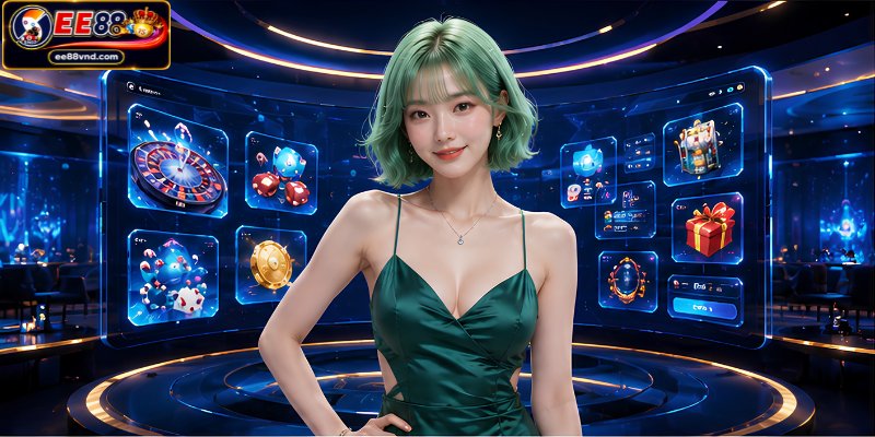 Giao diện trang chủ EE88 hiện đại và chuyên nghiệp